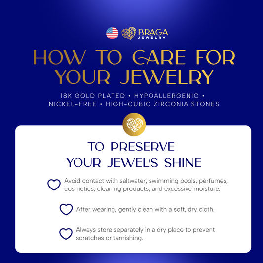 Conjunto de madreperla | Piedra circonita bañada en oro de 18 quilates.