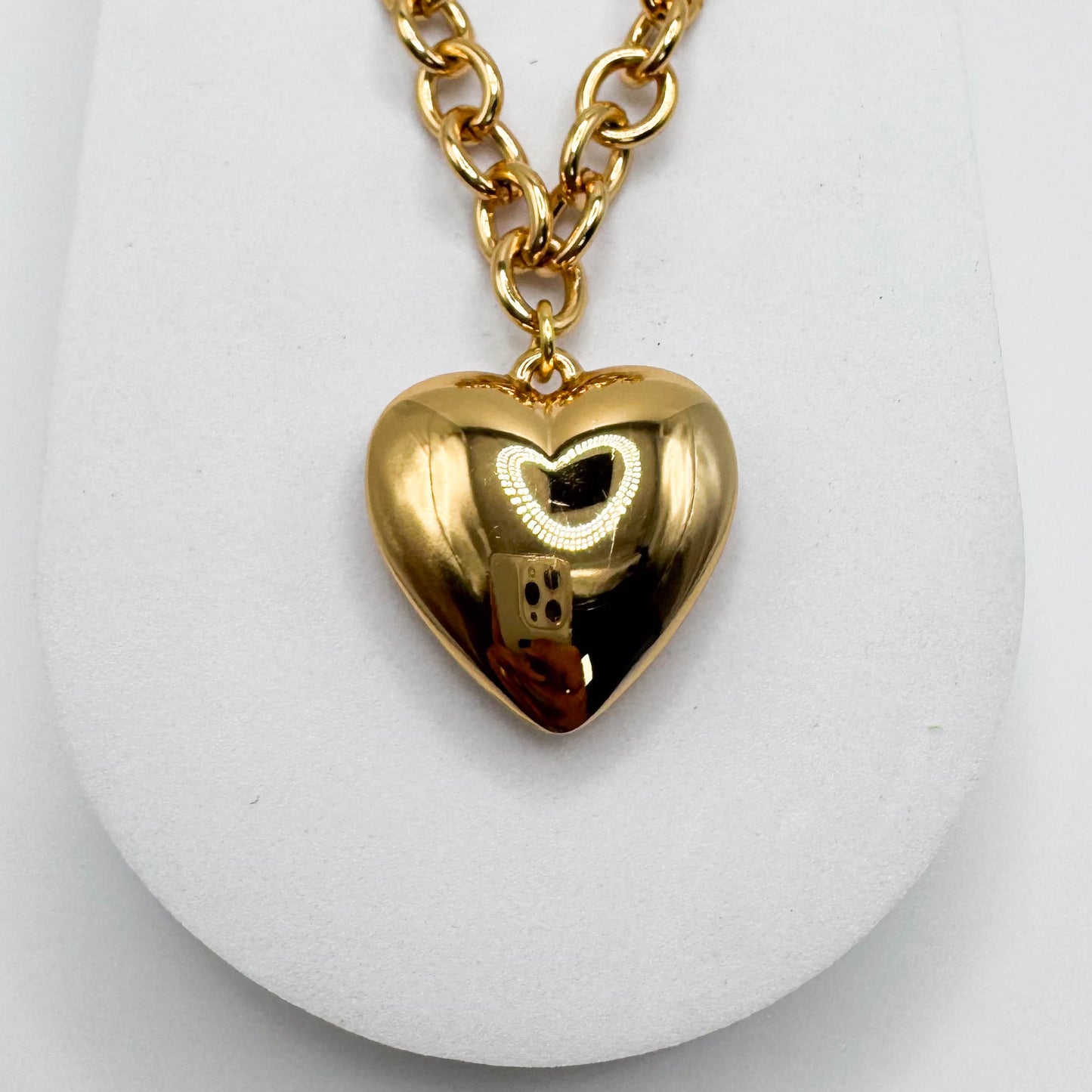 COLLAR DE CORAZÓN | Baño de oro de 18 quilates