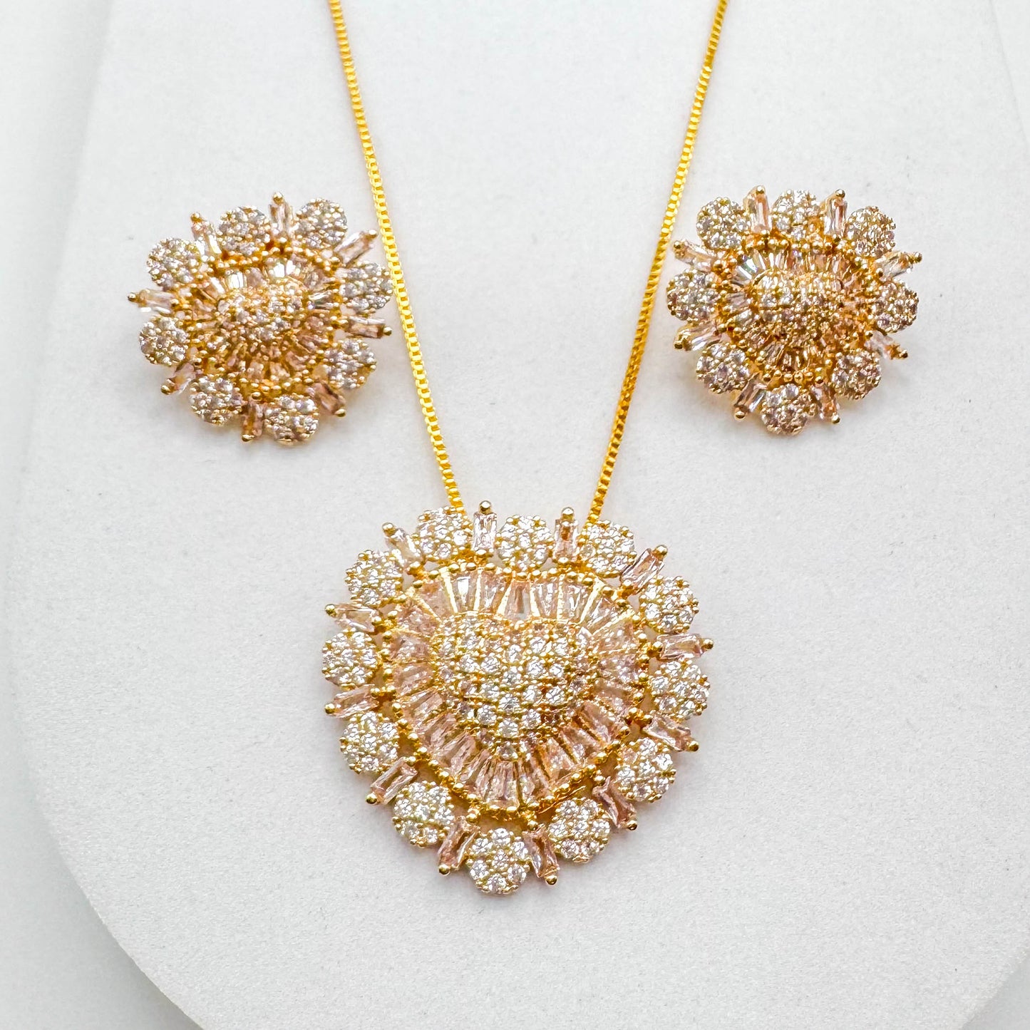 SET DE CORAZONES | Doble baño de oro de 18 quilates 