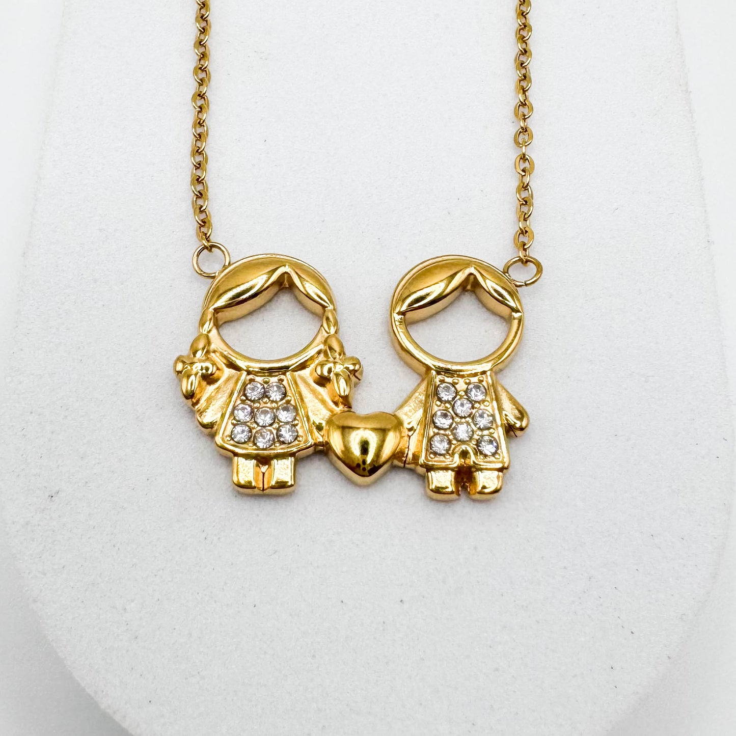 COLLAR CON COLGANTE PARA NIÑA Y NIÑO | Doble baño de oro de 18 quilates