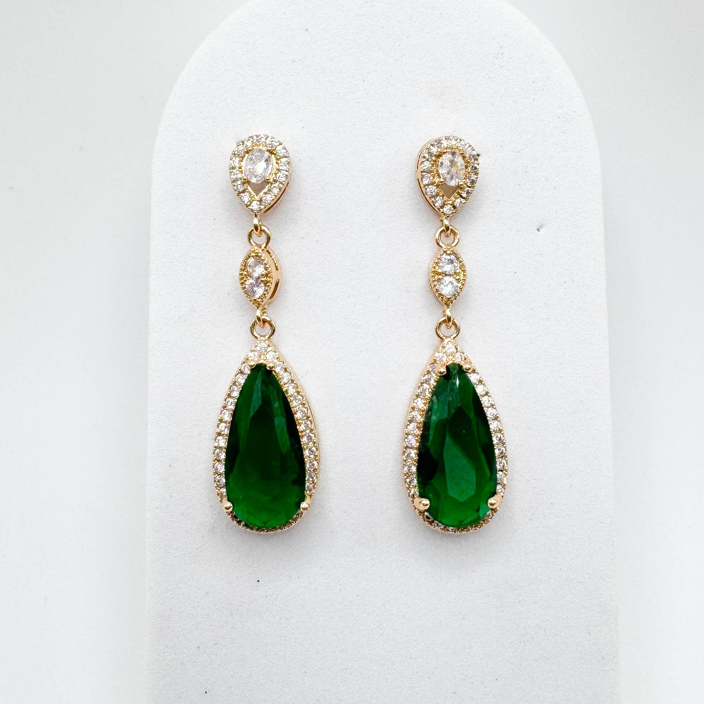 Pendiente de gota | Bañado en oro de 18 quilates