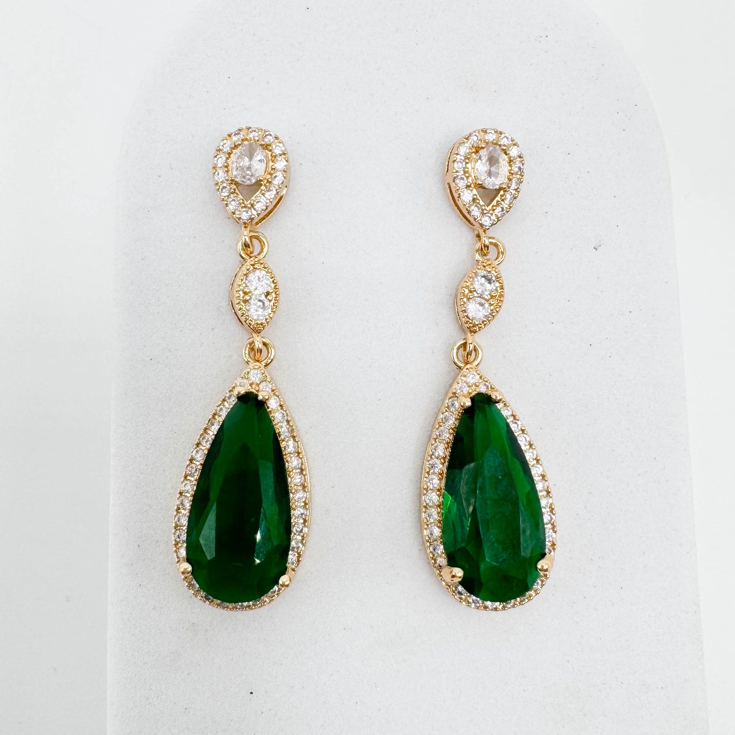 Pendiente de gota | Bañado en oro de 18 quilates