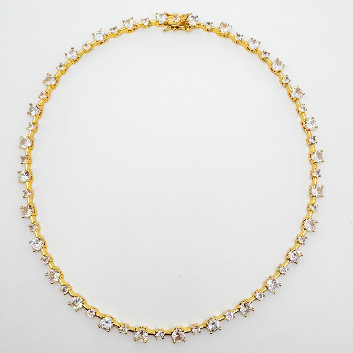 RIVIERA GOLD CHOKER NECKLACE 45CM