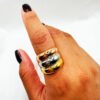 Ring 18k gold plated